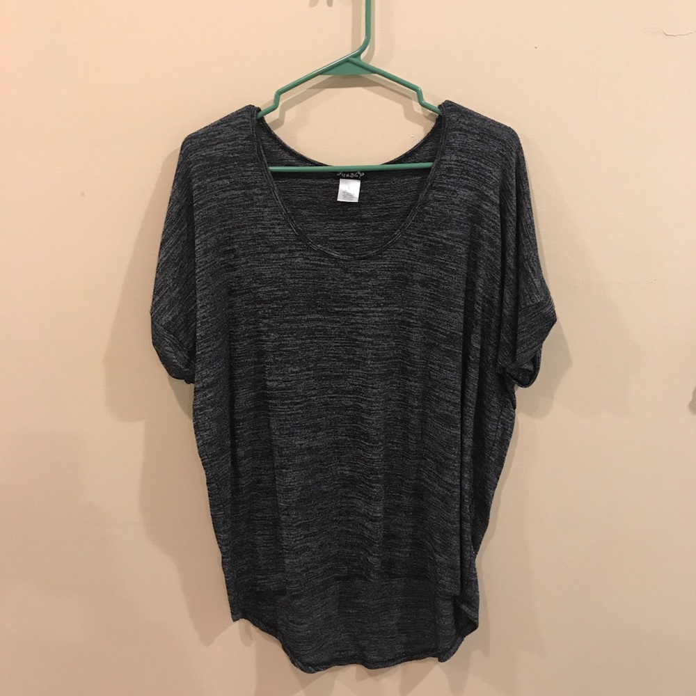Oversized black soft T